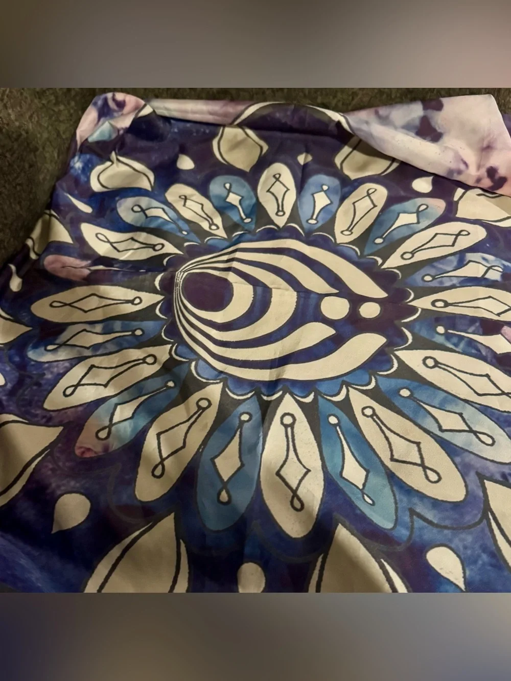 Bassnectar Tapestry Flag Mandala Bassdrop EDM Festival Rave Watercolor Tie-die
